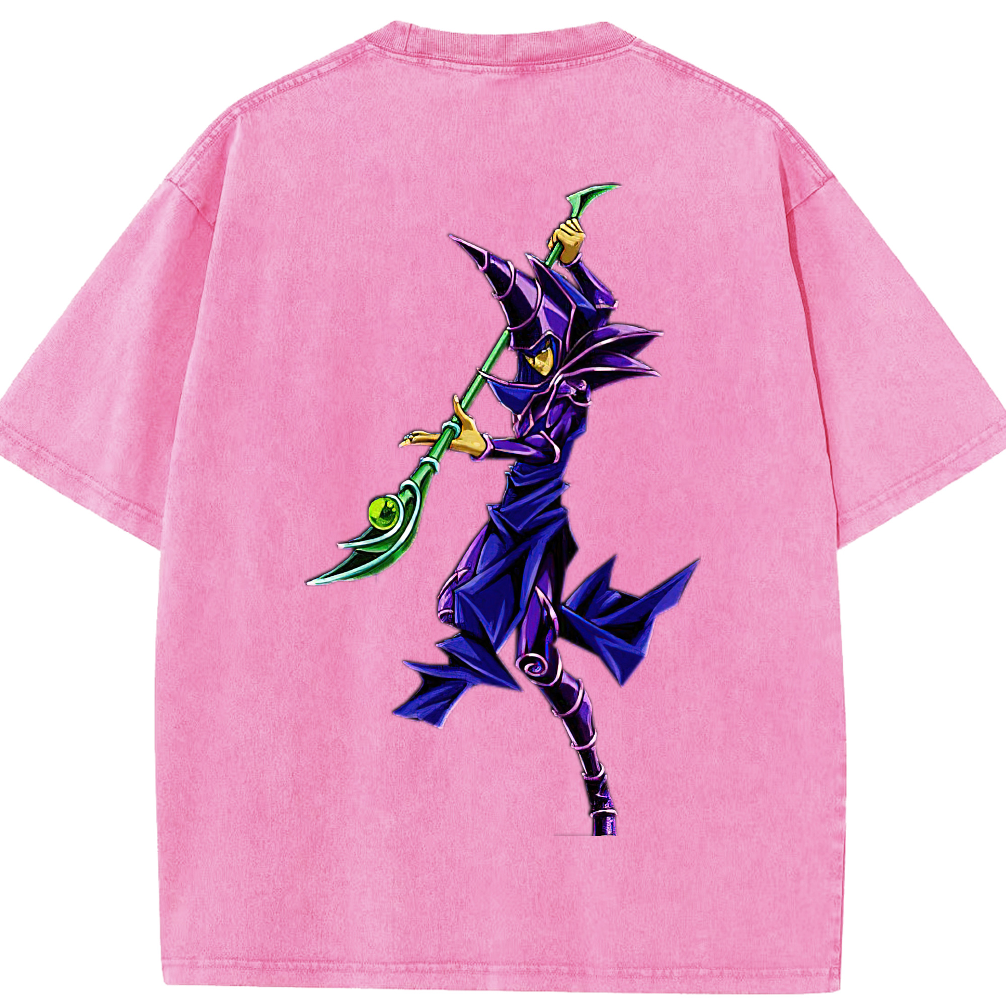 （画像用） 遊☆戯☆王 Yu-Gi-Oh! 綿100% ヴィンテージ風 半袖Tシャツ（背面プリント）